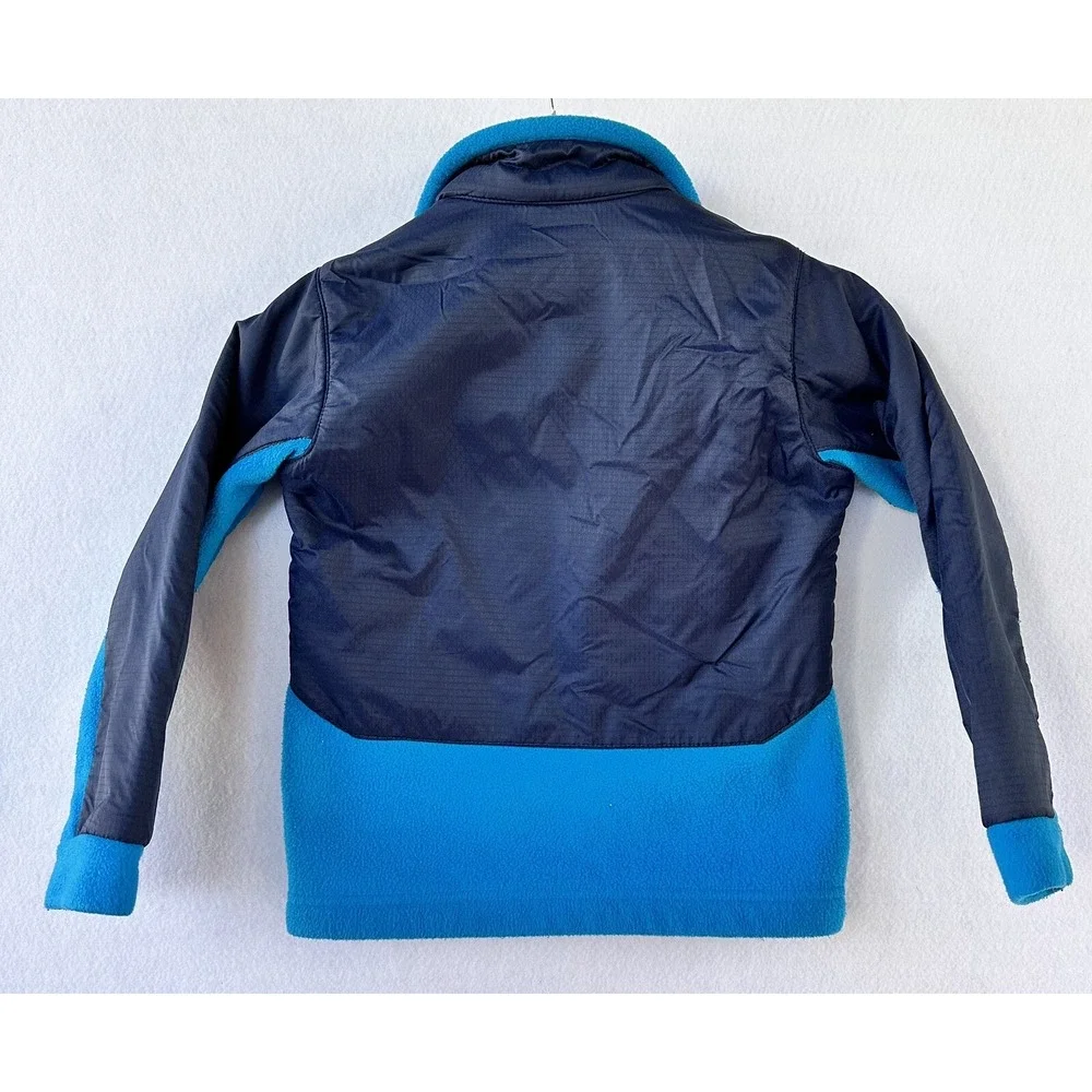 Columbia Nylon Fleece Jacket Kid's XS Blue Full Zip School
